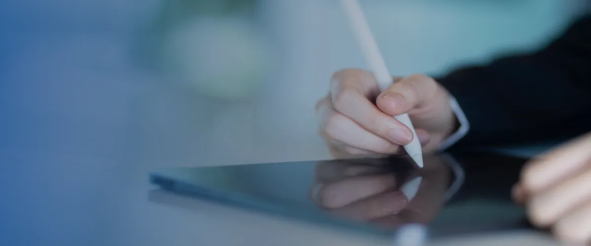 telecom audit on a tablet.
